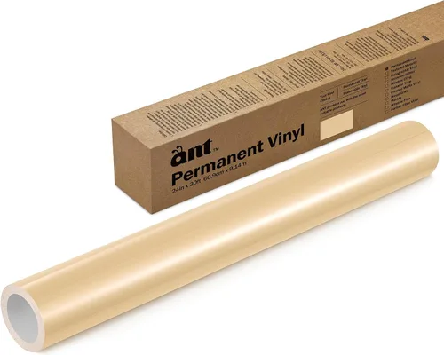 Vista 28 de ANT Melocotón, rollo de vinilo permanente de 24" x 4,5 m, rollo de vinilo adhesivo, para proyecto DIY, calcomanía, pegatina, compatible con Cricut