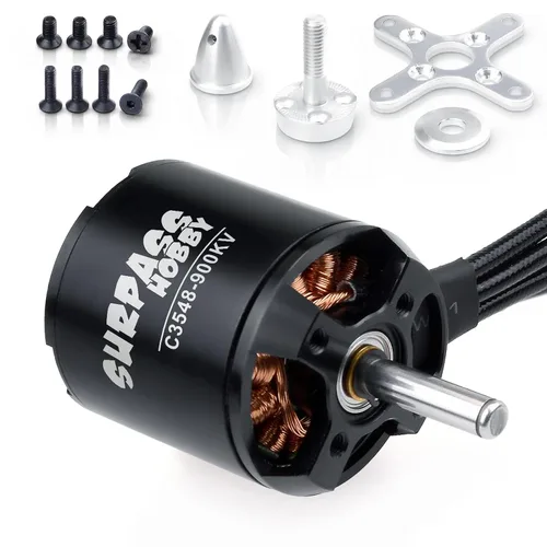 Vista 9 de Surpass C3548 1100KV Motor sin escobillas para aviones RC Ala fija