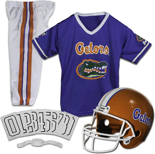Vista 22 de Franklin Sports NCAA - Conjunto de uniforme de fútbol americano para niños, camiseta de fútbol universitario, casco + pantalones para niños y niñas