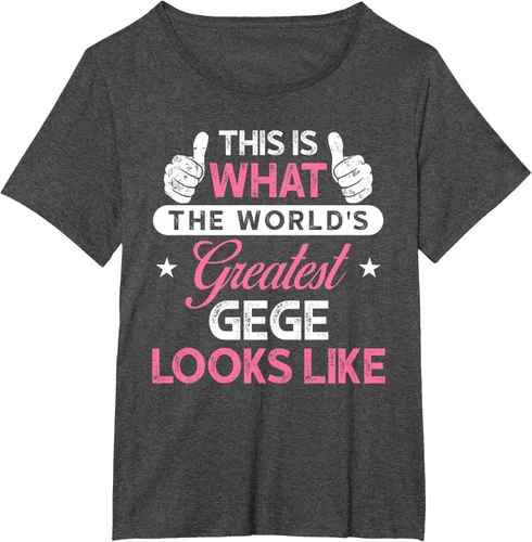 Vista 27 de Gege Gift: World's Greatest Gege T-Shirt, Negro