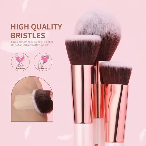 Vista 3 de DUcare Juego de brochas de maquillaje profesional 27 piezas+peine de pestañas