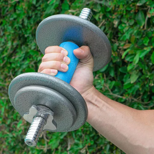 Vista 4 de ProsourceFit Thick Grips for Dumbbell and Barbell, 1.9-in Axle Bar Adapter for Weightlifting and Strength Training
