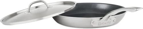 Vista 11 de VIKING Culinary Professional - Sartén antiadherente de acero inoxidable de 5 capas, 8 pulgadas, mango ergonómico que se mantiene fresco, apto