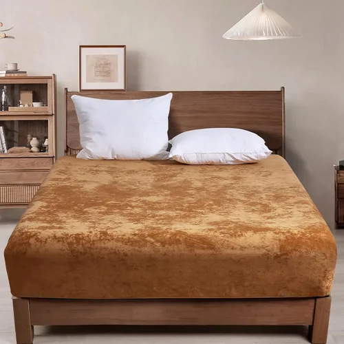 Vista 29 de PHF Sábana bajera ajustable de terciopelo tamaño individual, sábana bajera de lujo, súper suave, acogedora y cómoda, con bolsillo profundo de 15
