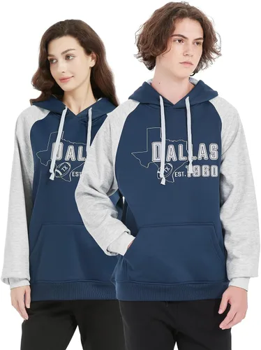 Vista 8 de RZUO Men Women Unisex City Classic Football Embroidery Sweatshirt Apparel Pullover Hoodie