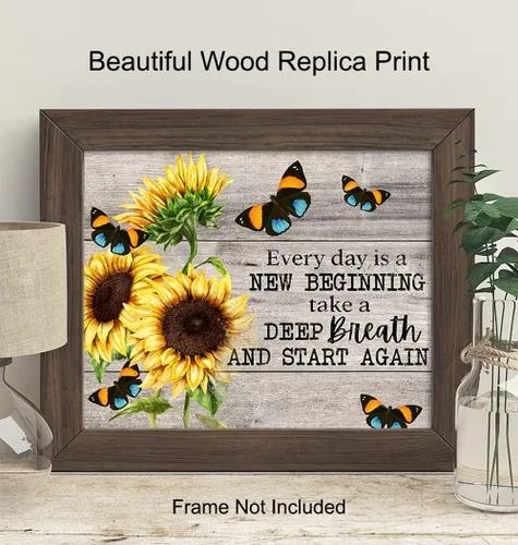 Vista 2 de Decoración de pared inspiradora con citas positivas, arte de pared inspirador, carteles motivacionales, regalos de aliento edificantes para mujeres