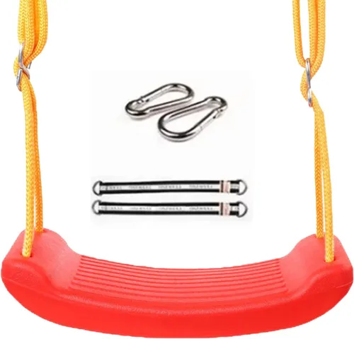 Vista 11 de Asiento de columpio para niños, ligero, juego de columpios para exteriores con cuerdas, cómoda silla columpio para niños, para uso en el patio Azul