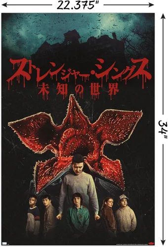 Vista 3 de Netflix Stranger Things: Temporada 4 - Póster de pared internacional