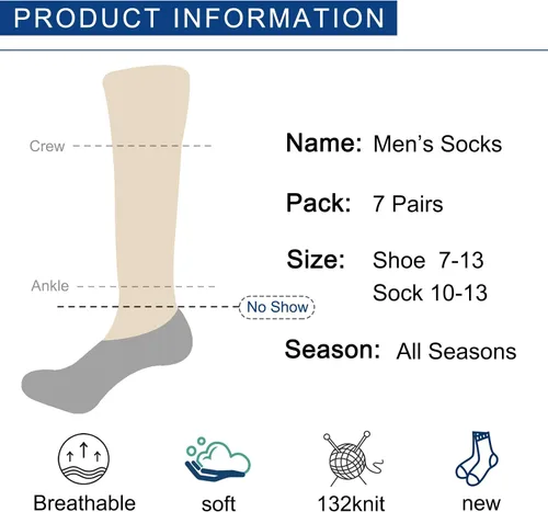 Vista 7 de COOVAN Calcetines acolchados invisibles para hombre, calcetines deportivos de corte bajo para hombre, calcetines cortos antideslizantes con agarres