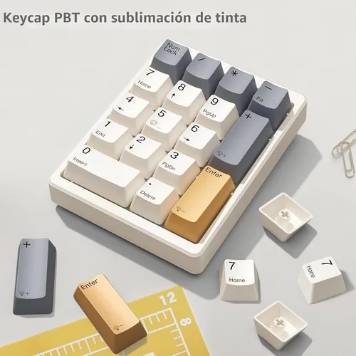 Vista 7 de Kisnt KN17 Numpad mecánico para entrada de datos financieros de Excel