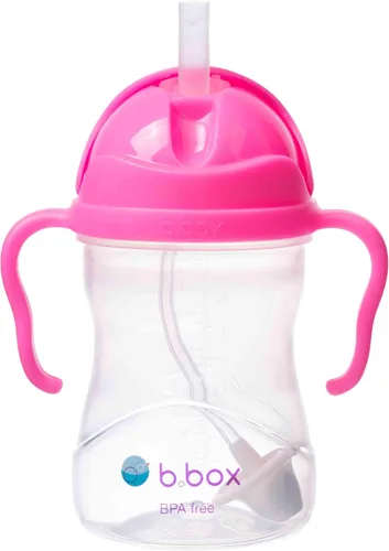 Vista 13 de b.box Vaso para beber con popote abatible, bebe desde cualquier ángulo, popote pesado, a prueba de derrames, a prueba de fugas y de fácil agarre