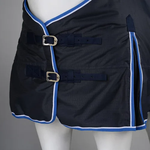 Vista 5 de Horze Glasgow - Manta de invierno impermeable de peso pesado (relleno de 12.35 oz), color azul oscuro, 66 pulgadas