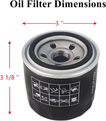 Vista 2 de Filtro de aceite B20 B1750 B2320 B7510 ZD326P BX2670 apto para Ku-bota HH150-32094 Hnoda 15400-679-023 JD AM101378 To-ro 104-5167 S-cagag. 3,968.5