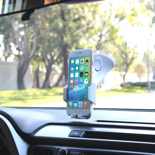 Vista 3 de Cellet Soporte de teléfono para parabrisas de automóvil, soporte para teléfono compatible con iPhone y teléfonos inteligentes Android