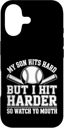 Vista 32 de My Son Hits Hard But I Hit Harder So Watch Yo Mouth - Case for iPhone 16