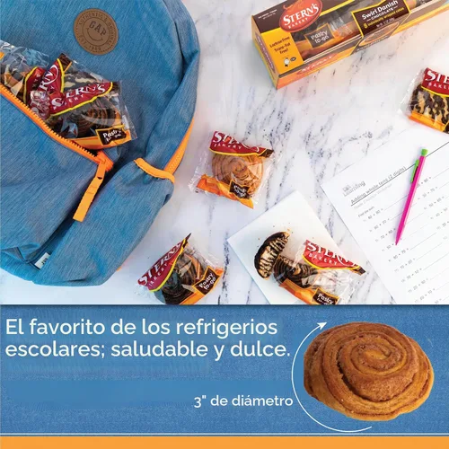 Vista 5 de Rollos de Canela para el Desayuno 18 Pasteles Envueltos Individualmente Pasteles de Canela para Bocadillos Bocadillos para el Café