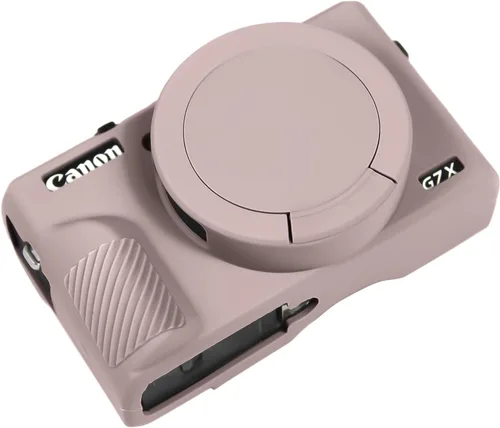 Vista 9 de Funda G7X Mark III, Funda Protectora para Cámara Digital Canon Powershot G7X Mark III, Funda de Silicona con Cubierta de Lente Extraíble, Funda