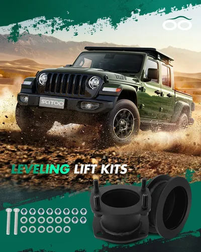 Vista 7 de SCITOO Kit de elevación de nivelación trasera delantera de 3 pulgadas de 1.5 pulgadas para Jeep Commander 2006-2010 Kit de elevación para Jeep