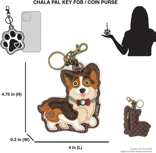 Vista 77 de CHALA Dog Collection - Llavero decorativo para mujer