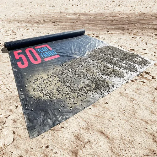 Vista 10 de Sandbaggy Tejido geotextil para paisaje, para estabilización del suelo y contrapiso para entrada, caminos de grava y estacionamientos, 200 libras