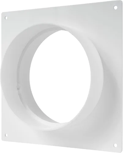Vista 10 de Vent Systems Conector de conducto de ventilación de aire de 4 pulgadas, brida de tubo de ventilación recta, placa de conector de conductos