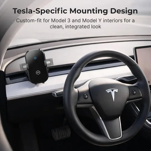Vista 3 de Soporte inalámbrico para cargador de automóvil, escaneo automático y agarre automático, compatible con iPhone 14/15/16/17/Galaxy, teléfonos