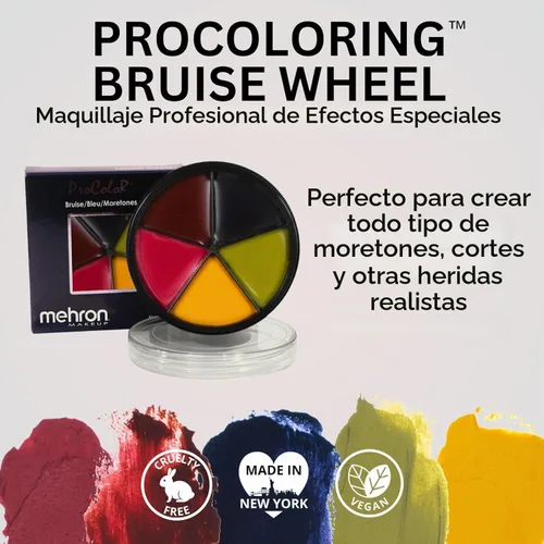 Vista 2 de Maquillaje Mehron Pro rueda de efectos especiales, Halloween, películas