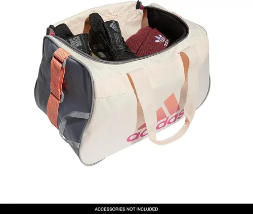 Vista 3 de adidas Diablo - Bolsa de lona pequeña, Wonder Quartz BeigeGrisSemi Coral Fusion Pink, Diablo - Bolsa de lona pequeña