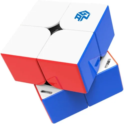 Vista 4 de Bukefuno GAN 251 Air 10th Anniversary Edition 2x2 Cubo mágico magnético GAN 251 Air M 2x2x2 cubos sin calcomanías Gans Mini imanes