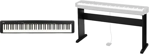 Vista 5 de Casio CDP-S160 - Piano digital compacto de 88 teclas con soporte CS-46, color rojo