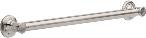 Vista 7 de Barra de apoyo, ducha de baño que cumple con la ADA, tradicional 12 pulgadas x 1-1/4 pulgadas. Tornillo oculto, acero inoxidable brillante