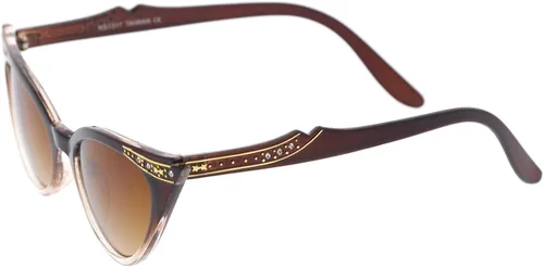 Vista 4 de zeroUV Gafas de sol vintage de los años 50 para mujer, con diseño UV400, adornadas con diamantes de imitación, Pinup Girl y accesorios Rockabilly