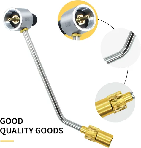 Vista 5 de Tubo regulador de propano de 1 libra para Stansport 189-100 Reemplazo del regulador de presión de gas LP Compatible con Camp Chef Everest 2X