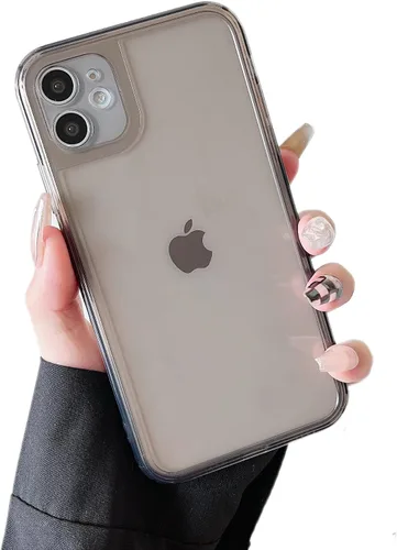 Vista 12 de ZTOFERA Funda para iPhone 7/8/SE 5.5 pulgadas, linda funda de silicona suave transparente con parachoques retro de color transparente a prueba