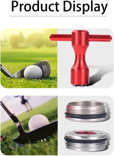 Vista 4 de HISTAR 2 pesas rojas personalizadas de golf + llave roja para putters Titleist Scotty Cameron