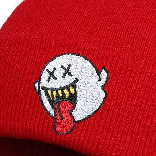 Vista 4 de Halloween Novelty Winter Knit Beanie Hat for Men Women Ghost Skull Cap Knit Beanie