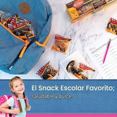 Vista 6 de Bocadillos de oficina Rollos de canela de 1.5 onzas Bocadillos y pasteles Bocadillos de lonchera Bocadillos de regreso a clases
