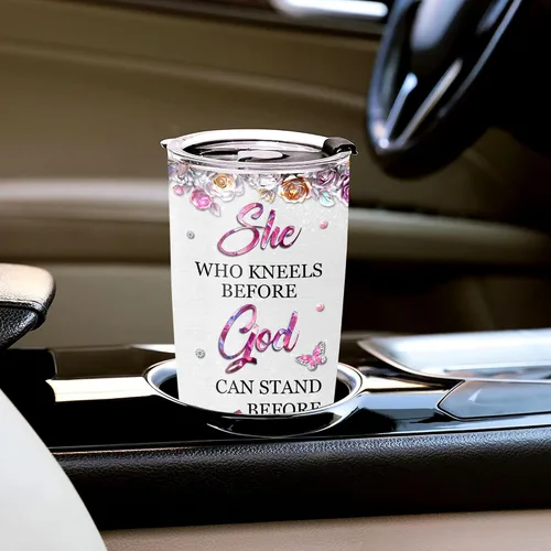 Vista 4 de WAZONE Vaso personalizado de reina negra con tapa, nombre personalizado de la Biblia de la Fe, termo de 20 onzas, 30 onzas, taza de viaje de acero