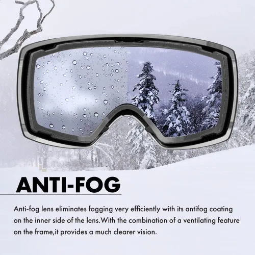 Vista 4 de ZERO TECH BASE Compatible Replacement Lens for Smith I/O Snow Goggles Mirror type