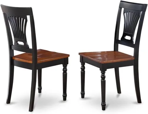 Vista 4 de East West Furniture NDPL3-BCH-W - Juego de mesa de comedor moderno de 3 piezas que contiene una mesa rectangular de madera con gotas y 2 sillas