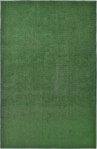Vista 9 de Garland Rug Alfombra de césped artificial de 5 pies x 8 pies, grande para interiores/exteriores, color negro - Negro exuberante, duradera y de bajo