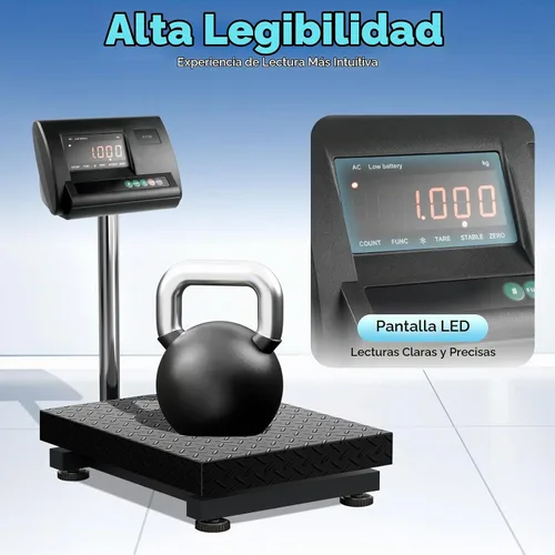 Vista 4 de Kit de báscula para ganado, 5000 libras de alta precisión con caja de conexiones de 4 cables, capacidad de carga de 2.5T, kit de báscula animal