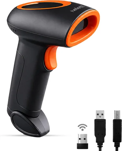 Vista 10 de Helett® HT410 Escáner de código de barras 2D y 1D de mano con cable (código QR y código de barras) Escaneo de inducción con luz de iluminación