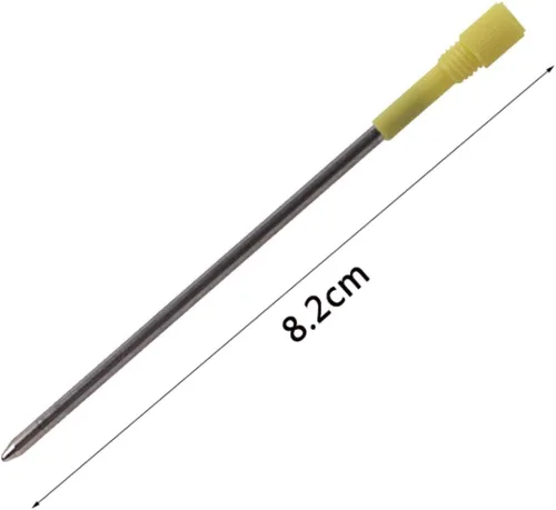 Vista 5 de Paquete de 10 repuestos de bolígrafo de punta media, tinta negra (negro, 3.2 pulgadas)