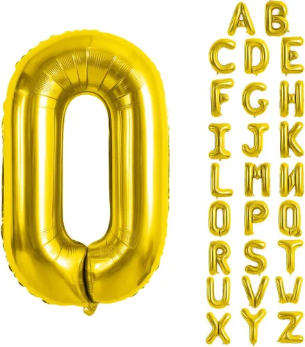 Vista 58 de Globos de letras azules de 40 pulgadas, globo grande del alfabeto de aluminio de Mylar para decoración de cumpleaños, boda, aniversario, graduación
