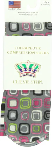 Vista 29 de Celeste Stein calcetines de compresión terapéutica, 15 a 20 mmHg, 1 par, CMPS2-1089, 1, 1