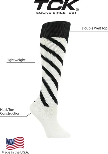 Vista 2 de TCK Candy Stripe Knee High Softball Socks Soccer
