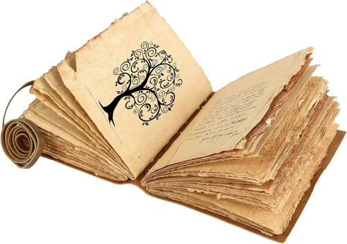 Vista 8 de KomalC Diario de cuero vintage para mujeres y hombres, 8 x 6 pulgadas, antiguo hecho a mano, con borde de cubierta vintage, cuaderno de bocetos