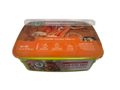 Vista 4 de YummY Sauce Salsa cajún sabor a mantequilla de ajo (paquete de 1 x 8 onzas)