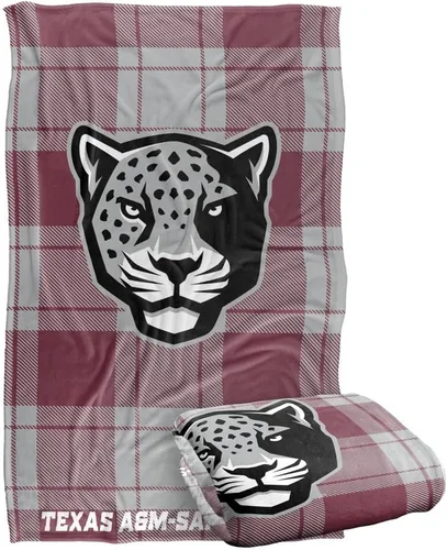 Vista 228 de LOGOVISION St John's University Campus Plaid Spirit Silky Touch Manta súper suave 36 x 58 pulgadas